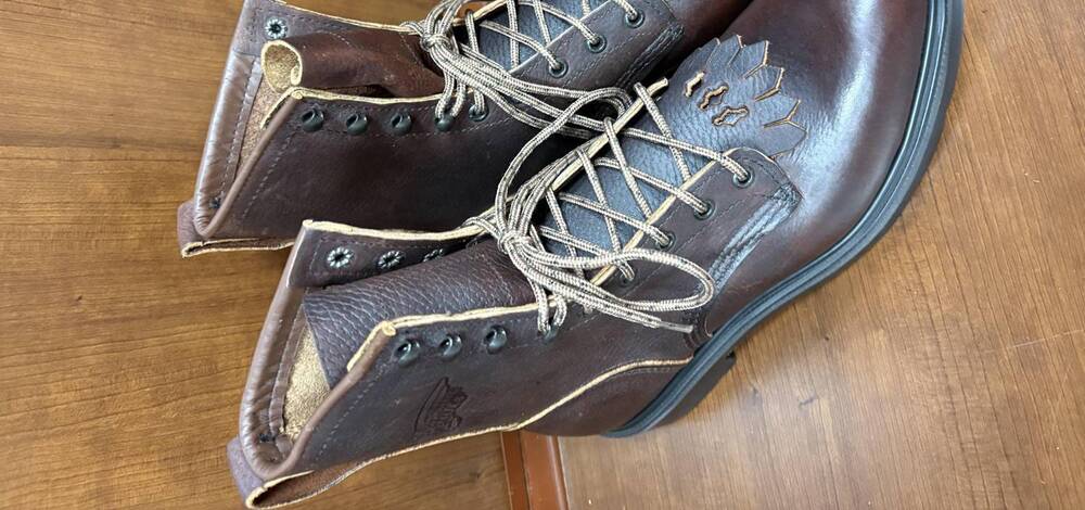 NEW RED WING SHOES men's supersole boots in brown